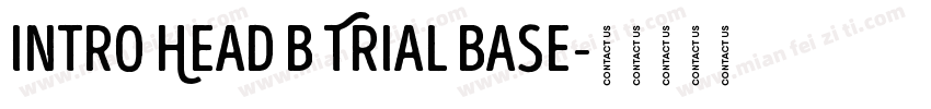 Intro Head B Trial Base字体转换